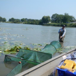 man fishing